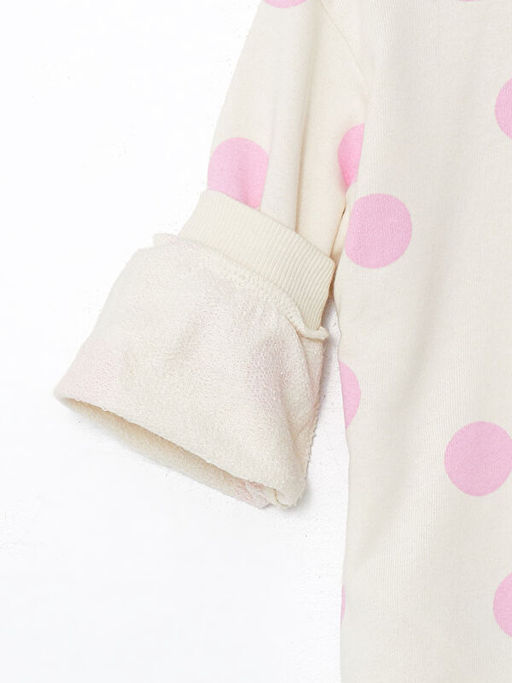 Bisiklet Yaka Uzun Kollu Bugs Bunny Bask?l? K?z Bebek Sweatshirt - Waikiki фото 2