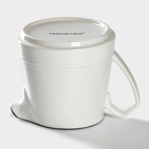 Молочник фарфоровый Морской бриз, 250 мл, цвет белый - Magistro фото 7