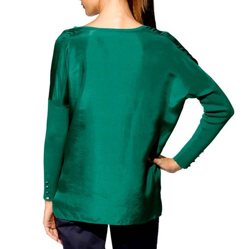 Пуловер, изумрудный - Patrizia dini фото 3