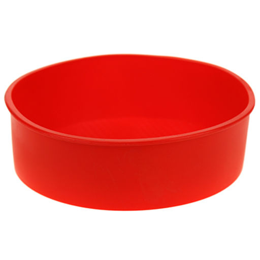 Форма силиконовая для выпекания "Вафелька" д20см h6см, цвета микс (Китай)