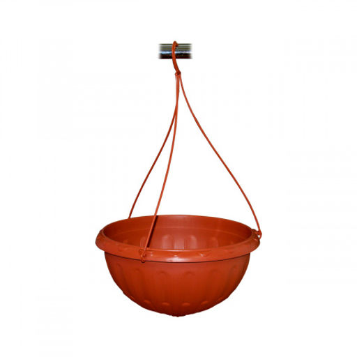 Горшок-кашпо Джулия 8л подвесной (коричневый) М1609 - Альтернатива фото 3