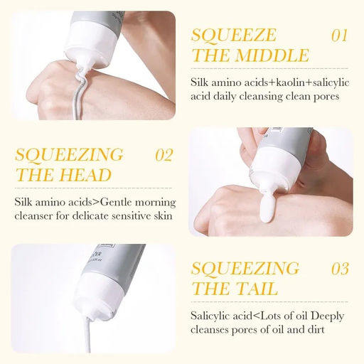 SADOER Пенка для умывания против акне с салициловой и амино кислотами 50г+50г  фото 3