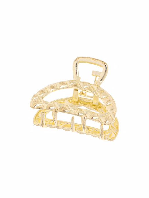 Цена за 6 шт. Крабик для волос «Карэн», дуга, 4 см, золото