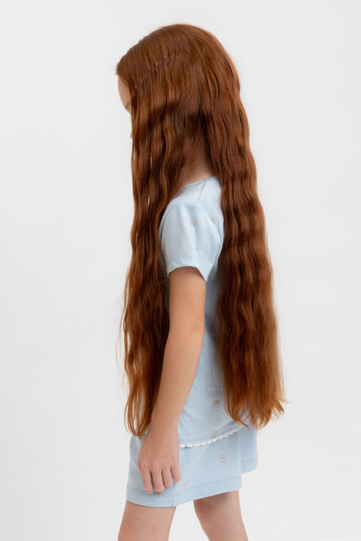 Crockid _ КР 302748/голубой,любимые ромашки к563 фуфайка (футболка) для дев  фото 3