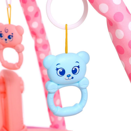 Музыкальный развивающий коврик с пианино, русская озвучка, свет, цвет розовый - Zabiaka фото 3