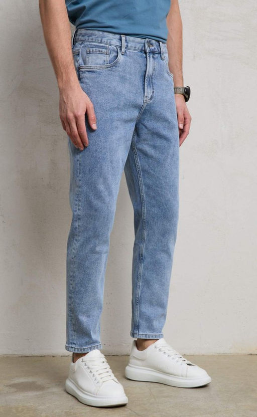 Джинсы F411-0175 l.blue