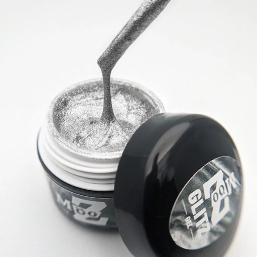 Glitz Gel плотная серебряная гель-краска