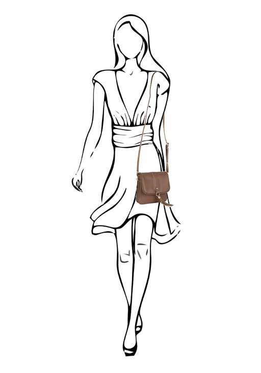 Сумка Модель №1438 | кожзам | гладкий | коричневый | Р900-9 | 30374 - L-craft фото 6