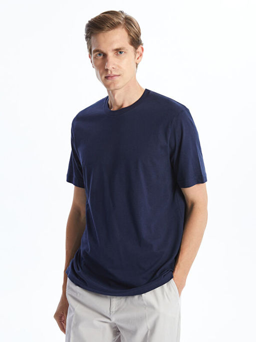 Bisiklet Yaka Penye Erkek Ti??rt