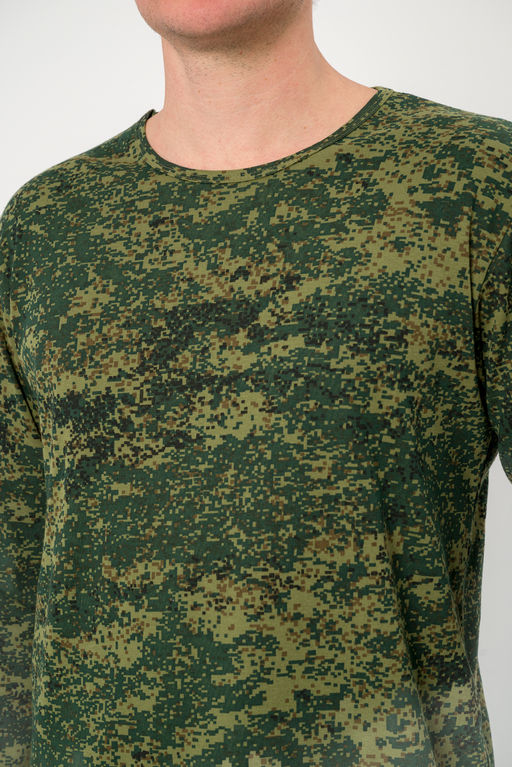 Лонгслив мужской из рибаны Пиксель - Амадэль фото 2