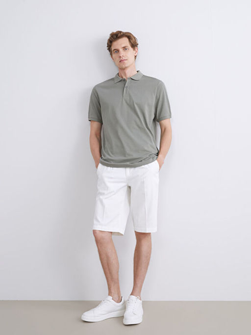 Polo Yaka Penye Erkek Ti??rt