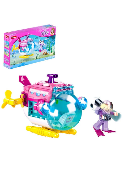 Конструктор Розовая Мечта «Подводный батискаф», 117 деталей