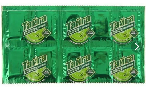 ТАЙГА от комаров инсектицидные пластины . 1 ШТ.