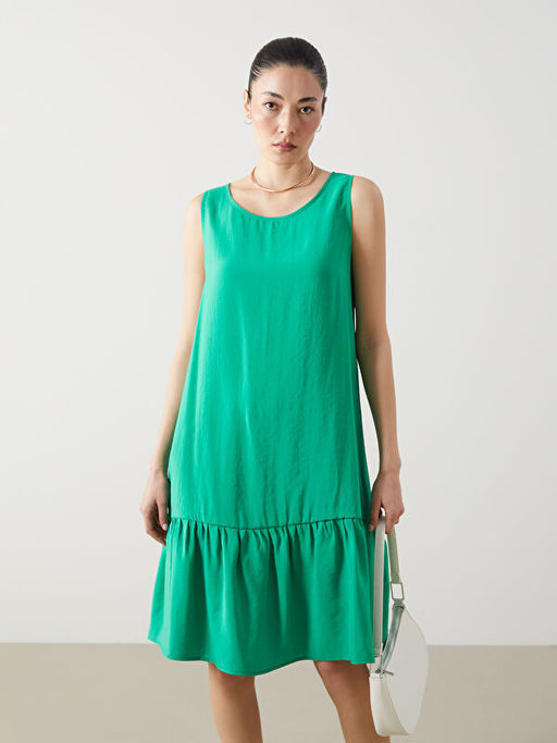 Bisiklet Yaka Elbise