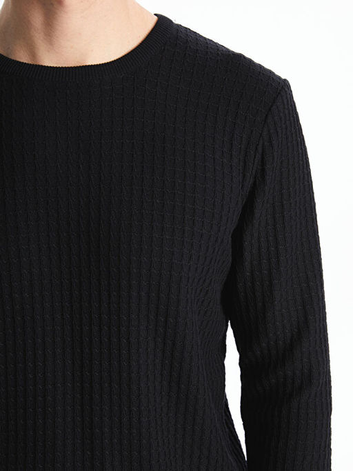 Bisiklet Yaka Erkek Triko Kazak