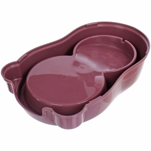 Автокормушка пластиковая "ДА БУДЕТ КОРМ!", цвет спелой вишни, 250мл / 500гр, 27.5*18*25см