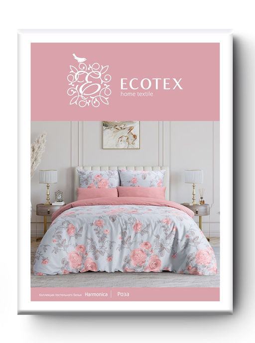 Постельное белье Роза Семейный + 4 наволочки