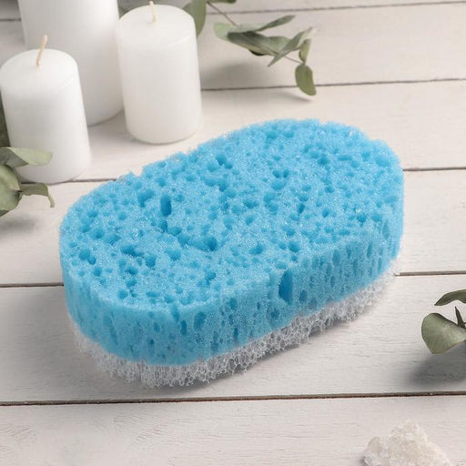 Цена за 3 шт. Губка для тела массажная «Удовольствие», 10.5×6×16.5 см, МИКС