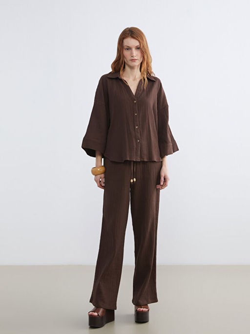 Dokulu Oversize Kad?n G?mlek