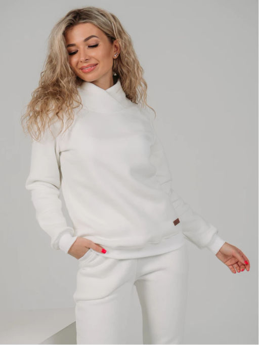 Костюм Токио молочный (брюки) (футер) - Каприз фото 5