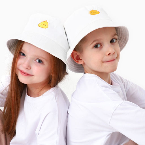 Панама детская «Цыпленок», белая, р-р 54