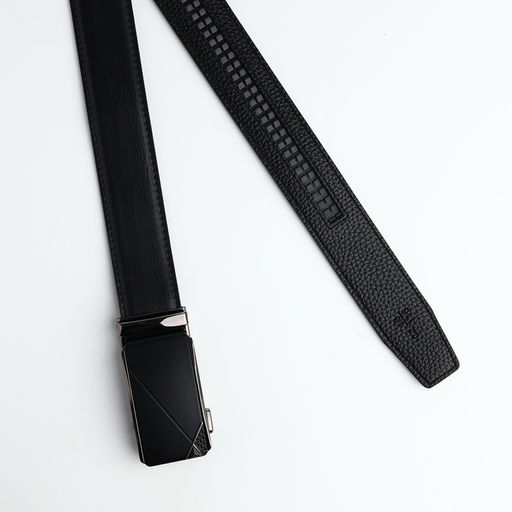 Ремень мужской, ширина 3.6 см, длина 120 см, натуральная кожа, пряжка автомат, чёрный