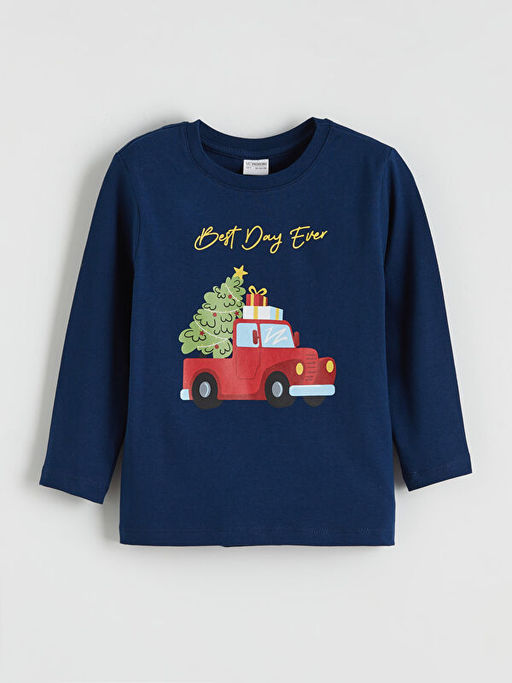 Y?lba?? Temal? Erkek ?ocuk Pijama ?st