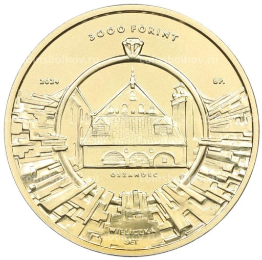 Монета 3000 форинтов 2024 года Венгрия 800-летие со дня рождения святой Кинги Польской