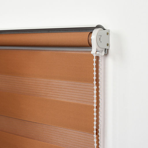 Штора рулонная День-Ночь, 120180 см (с учётом креплений 3,5 см), цвет коричневый - Simaland фото 3