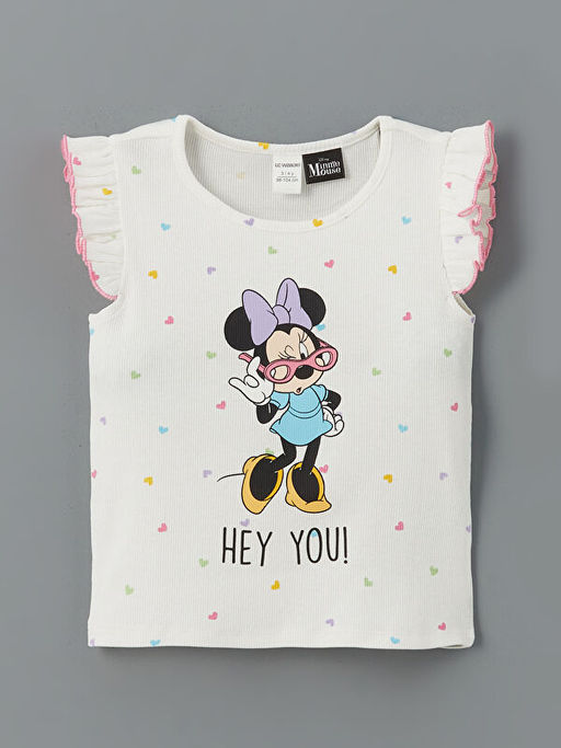 Minnie Mouse Bask?l? K?z ?ocuk Ti??rt