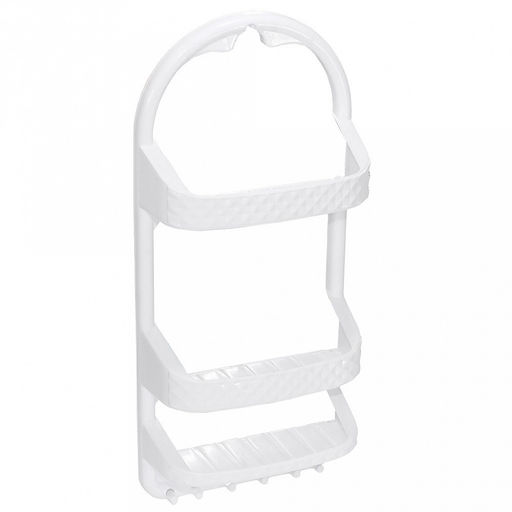 Полка для ванной навесная пластмассовая 27х62х122см (Россия)