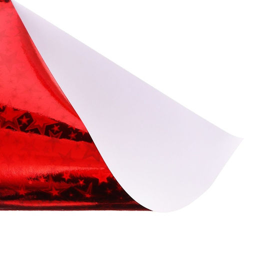 Набор фольги цветной формат А4, 7 листов, 7 цветов, ГОЛОГРАФИЧЕСКОЙ звезды, плотность 100 г/м²