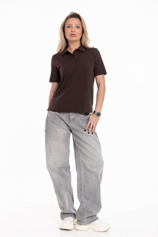 Футболка-поло М324273к коричневый