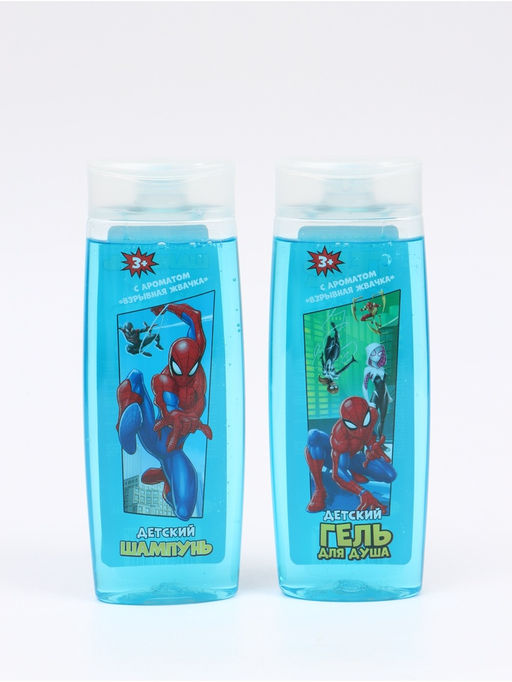 Подарочный набор: гель для душа 250 мл, шампунь 250 мл, Человек-паук