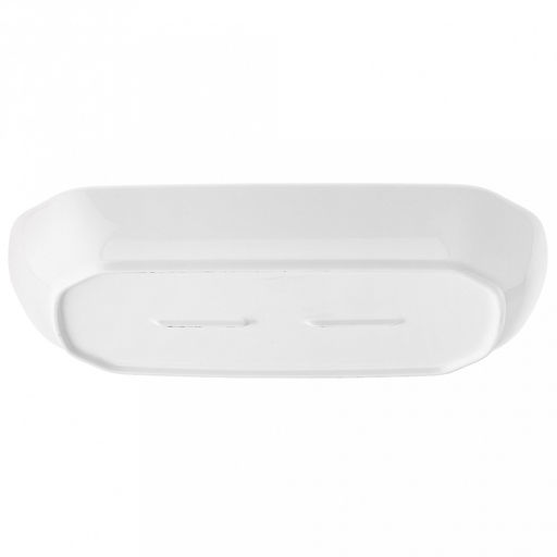 "Русь" Блюдо фарфоровое 310х171х38мм, белый, рельефный декор (Китай)