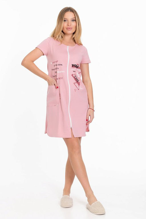 Халат М324066Пв розовый