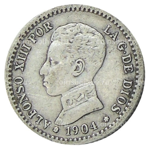 50 сентимо 1904 (10) года Испания