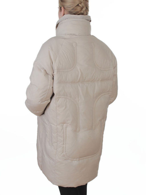 3062 BEIGE Куртка пуховая зимняя женская (утиный пух) - Fashion фото 6