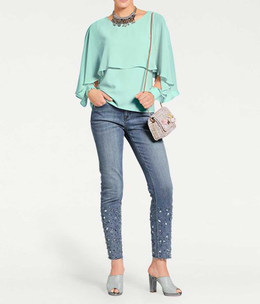 Блузка, мятная - Ashley brooke фото 3