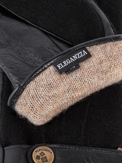 Перчатки мужские 100% ш TOUCH IS0161 black - Eleganzza фото 4