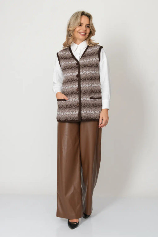 ЗЛАТА Жилет В 2370/бежевый