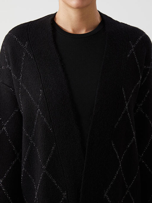 ?al Yaka Baklava Desenli Kad?n Triko H?rka