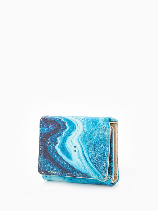 Кошелёк женский на кнопке, 10?1.5?8 см, с принтом, розовый