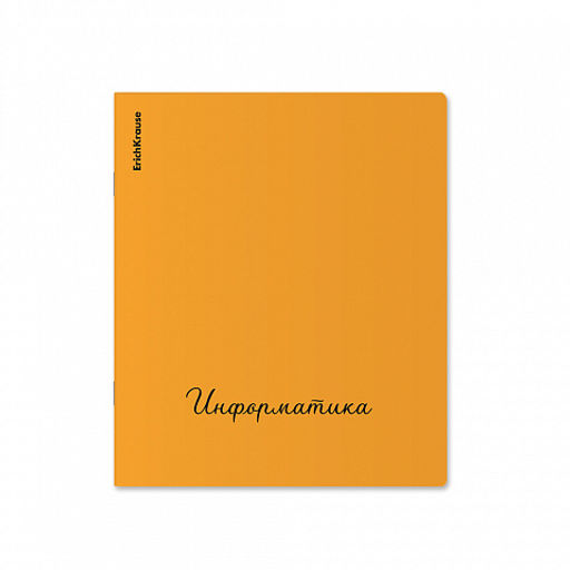 Цена за 6 шт. Тетрадь общая ученическая с пластиковой обложкой на скобе ErichKrause Neon ассорти, Информатика, 48 листов, клетка  фото 3