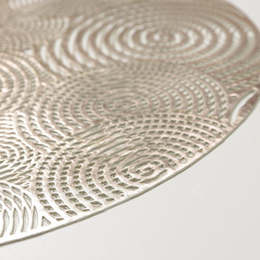 Цена за 12 шт. Салфетка сервировочная на стол Гипноз, d=38 см, цвет золото - Simaland фото 6