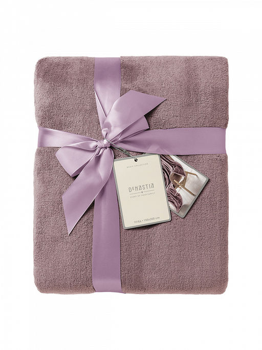 Плед плюшевый 150x200 лавандовый