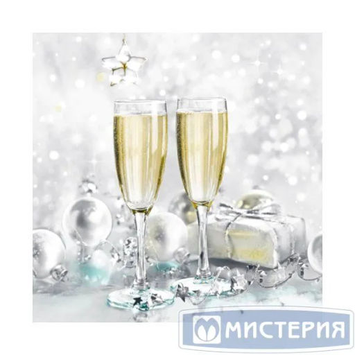 Салфетки бумажные 33*33 Home Collection Classic Брызги шампанского, 3 сл., 20л