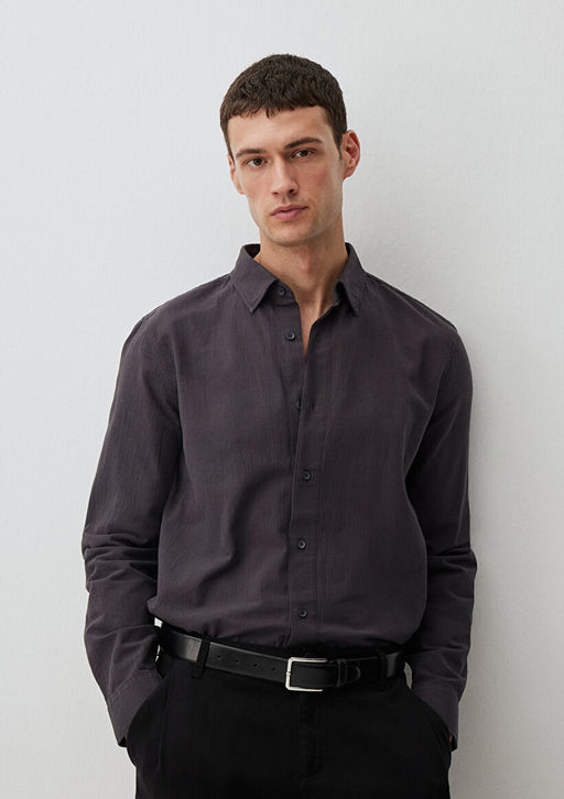 Antrasit Gomlek - Mavi фото 5