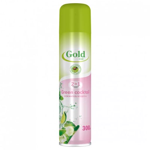 ### GOLD MINT освежитель воздуха 300мл Зеленый коктейль (Green coctail)