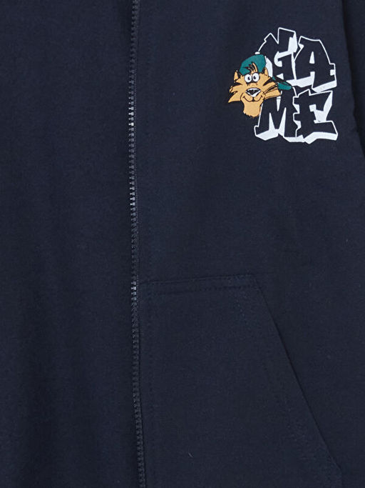 Kap??onlu Erkek ?ocuk Fermuarl? Sweatshirt - Waikiki фото 2